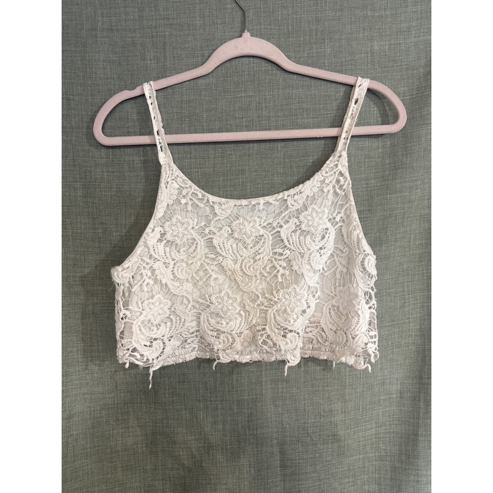 Charlotte Russe crochet crop top